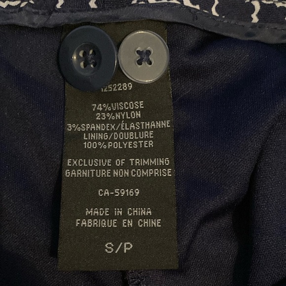 NWOT Mario Serrani Blue and White Mini Pencil Skort - Picture 9 of 11